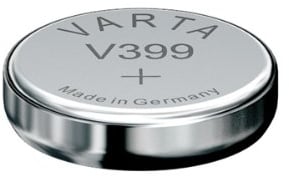 Varta Watch Battery Type: V399 Voltage: 1.55 V Size: 2.7 mm Diameter: 9.5 mm Blister PDA-Point