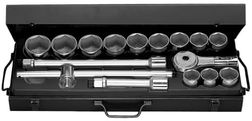 FACOM K.433E 6 Point Metric-Size Socket Set, 3/4 Size