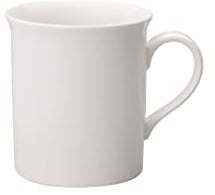 Villeroy & Boch Twist White Taza de café 300 ml, Altura 9 cm, Porcelana Premium, Blanco