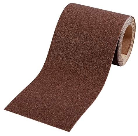 kwb Schleifrolle 5 m x 93 mm aus Korund mit Körnung 60, hochwertiger Kunstharz-Verleimung und verstärktem Papierträger für den groben Schliff von Holz und Metall