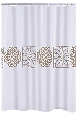 RIDDER Duschvorhang Textil Tunis beige 180x200 cm
