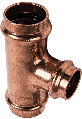 Sanitop-Wingenroth CU-Pressfitting Kupfer-T-Stück 5130 28 x 22 x 28, 1 Stück, 12771 4