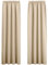 PONY DANCE Wohnzimmer Gardinen mit Kräuselband 2er Set Wärmeisolierende Vorhänge Blickdicht Thermovorhang gegen Hitze Verdunklungsvorhänge für Schienen, Biscotti Beige, H 200 x B 140 cm