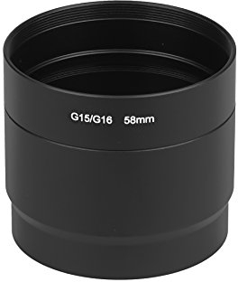 G15 / G16 Adapter Tubus 58mm kompatibel für Canon Filter Adaptertubus Nahlinse Vorsätze