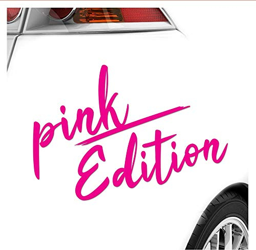 Kiwistar - Autoaufkleber - Pink Edition - Pink - 24x16cm - Heckscheibe Auto Aufkleber wetterfest für Kfz LKW Mofa Truck - Sticker außen selbstklebend Tuning Zubehör für Fenster Fahrzeug Scheibe