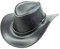 Black Jungle Kimbolton Lederhut, Westernhut, Australienhut, Cowboyhut (Schwarz, M)