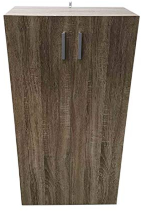 HTI-Line Kommode Nina mit 3 Regalfächern Anrichte Sideboard Schrank Sonoma