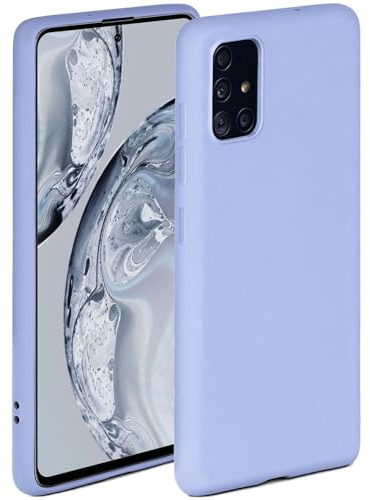ONEFLOW Soft Case für Samsung Galaxy A71 Hülle aus Silikon mit Kameraschutz, Silikonhülle mit erhöhtem Schutz fürs Display, Backcover Schutzhülle, weiche Handyhülle, Hellblau