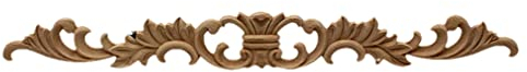 Blumen-Holzschnitzerei-Aufkleber, Eckapplikationen, Rahmen, Wände, Türen, Schnitzerei, dekorative Holzfiguren, Basteln, 50 x 7 cm