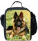 Showudesigns Lunch-Tasche für Kinder, mit Hundemotiv, Brotdose mit Flaschenhalter, für Kinder, Picknick, Reisen, Lebensmittelaufbewahrung, Motiv: Deutscher Schäferhund