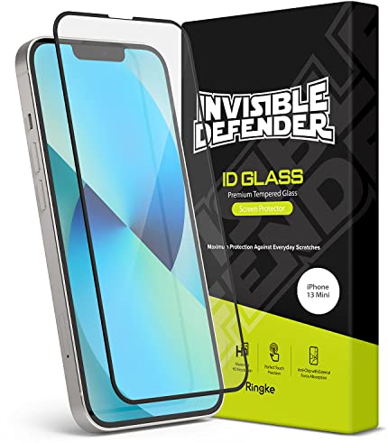 Ringke Invisible Defender Full Cover Kompatibel mit iPhone 13 Mini Displayschutzfolie Tempered Glas