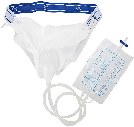 LMEILI Incontinencia urinaria para Hombres Mayores, Mujeres, Bolsas colectoras de orina de Silicona, urinario de Silicona con Bolsas para catéter de orina, Bolsa para orinar
