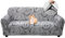 Jaotto Sofabezug 2 Sitzer Elastischer Stretch Spandex Sofa Überwürfe Sofahusse Antirutsch Waschbar Sofaschoner Couchbezug für Sofa mit Armlehne,Grauer Stil