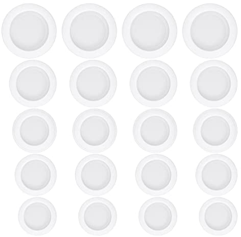 Toyvian 20 Stück Weiß Gummi Spardose Stecker Sparschwein Stecker Gummi Sparschwein Stopper Abdeckung Gummi Rundstecker PVC Gummi Spardose Sparschwein Box Verschluss Stecker Stopper