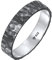 Kuzzoi Herrenring (4 mm) Massiv Handgefertigt, Bandring für Männer aus oxidierten 925 Sterling Silber, Ehering Verlobungsring Freundschaftsring, Herren Ring gehämmert, Ringgröße 66