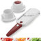 Börner Multi Dicer & Coupe-Julienne • Coupe-légumes pour Fruits & Légumes avec 2 Styles de Coupe • Coupe-Julienne pour Lamelles & Dés • Set de Mandoline • Couleur: Blanc