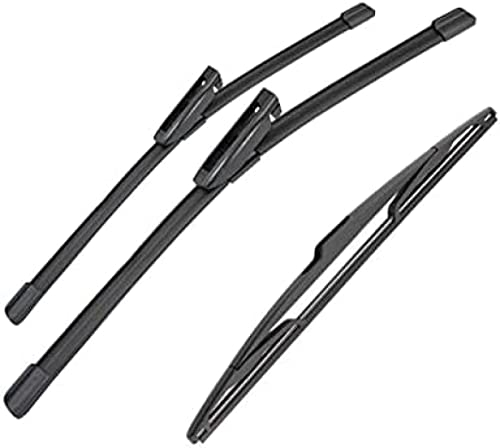 Scheibenwischerblätter vorne hinten Wischerblätter Bürsten für Renault Clio 3 III Schrägheck 2005–2012 Wischerblätter