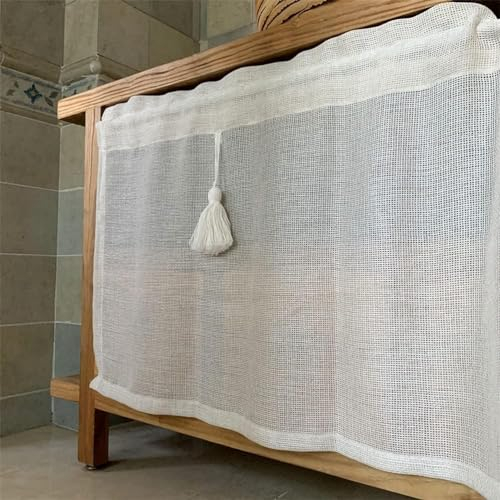KLauEr Bistrogardine Modern, Küchengardinen Ohne Bohren, Stores Gardinen Kurz, Bistro Vorhang Weihnachten, Küchenvorhang Blickdicht, Stufenvorhänge Haben EIN Stilvolles Design (Size : W x H 100x52cm)
