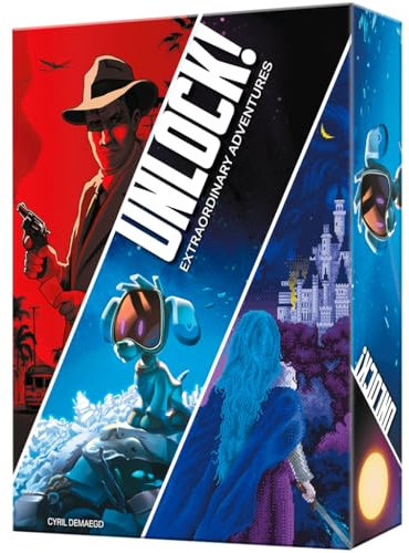 Space Cowboys Unlock! Extraordinary Adventures Escape Room Brettspiel für Erwachsene und Familien ab 10 Jahren, für 1 bis 6 Spieler, 60 Minuten pro Spiel – spanische Version