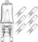 SGEPLED Halogenlampen G9 Backofenlampe 40W, G9 Halogen Glühbirnen Warmweiß 2700K, Dimmbar Halogen Leuchtmittel 230V 300°C Hitzetolerante Glühbirnen für Wandlampe, Leuchter, Stehlampe, 6 Stücke