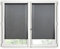 STOF - Paire de Brises-bise -Taille 60x120 cm - 100% Polyester - Couleur Noir - Modèle Monna - Vitrage - Intimité et Transparence - Uni