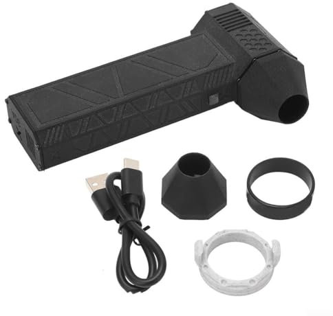 Ventilatore a getto portatile turbocompresso, potente 130000 giri/min, ideale per la pulizia esterna e l'asciugatura dell'auto (kit nero)
