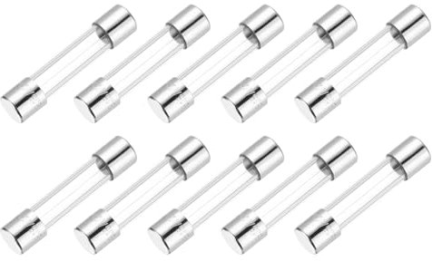 QUARKZMAN 3.15A Glassicherung 5x20mm, 10 Stück Feinsicherungen Träge Auslösecharakteristik 250V Sicherung für Haushaltsgeräte