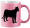 huuraa Glitzer-Kaffeetasse Panther Silhouette 330ml Pink Glitter Teetasse mit Motiv für alle Tierfreunde