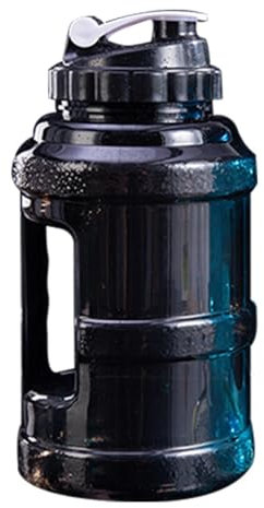 Borraccia da palestra, 2,5 l, a prova di perdite, grande, con manico e coperchio, riutilizzabile, per fitness, allenamento, ufficio, assunzione quotidiana di acqua