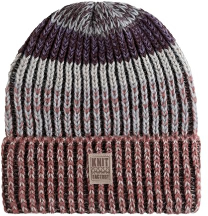 KNIT FACTORY - Remy Mütze - One Size | Strickmütze für Damen und Herren - Beanie - Mütze für den Winter - Wintermütze - Wollmütze - Mehrfarbig