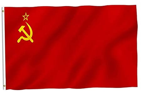 Whyzsjnclg Bandiera dell'Unione Sovietica Banner National Communist Banner Decorazione Bandiera 36x60 Pollici di Grande Bandiera Nazionale