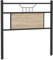 vidaXL Tête de lit chêne Sonoma 75 cm Bois d'ingénierie et Acier, Panneau de tête, tête de lit pour lit Simple, tête de lit Simple