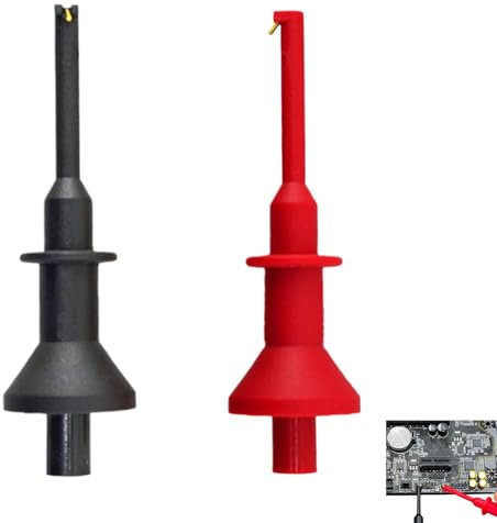 Prüfhaken Clip Prüfhaken Klemme Flexible Prüfhaken Clip Testhaken Multimeter Haken für Steckdosen Zubehör Multimeter Elektronisches Testgerät IC GRABBER