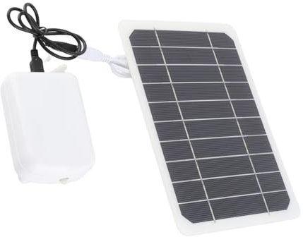 Teichbelüfter, Solar Teichbeliator mit Stabiler Leistung ABS Solar Teichpumpe für Aquarien Hydrokroponik