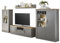 Furn.Design Wohnwand in grau und Artisan Eiche Landhaus Wohnkombination 4-teilig 346 x 170 cm, Rideau