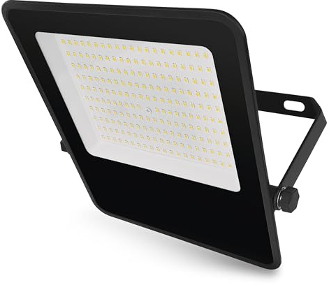 EMOS - LED-Strahler VISIO 100W, 15000 lm - ultradünnes Aluminium Flutlicht - wasserdicht - neutralweiß - extra hohe Lichtleistung 150lm/W - Lebensdauer 36000 h - Abstrahlwinkel 110° - für Außenbereich