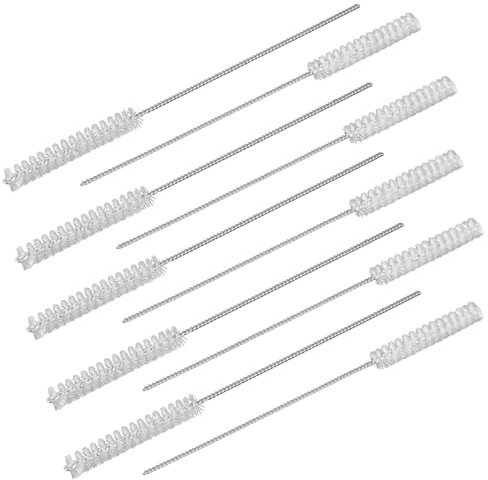 Grevosea 10 Pcs Hearing Aid Cleaning Kit, Reusable Hearing Aid Cleaning Brush Tools Tube Cleaning Brush for Earbuds Headphones Small Holes Cleaner Accessories and Supplies