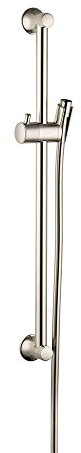 hansgrohe Unica'Classic Duschstange 0,65m, Brushed Nickel