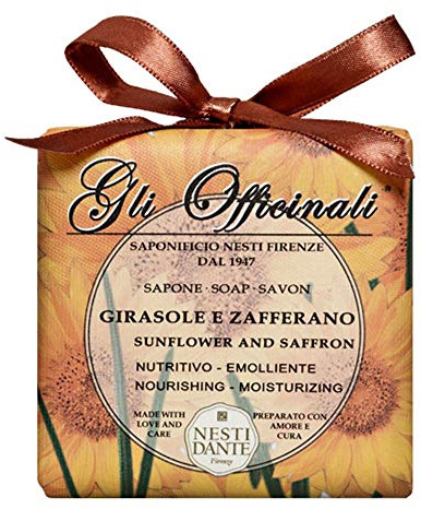 Nesti Dante Gli Officinali Sunflower und Saffron / Sonnenblume und Safran Seife, 200 g