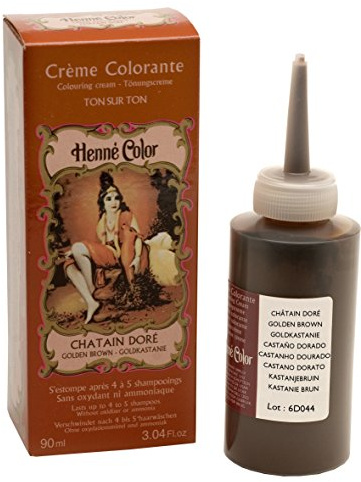 Henne Color Golden Brown Henna Hair Colouring Cream 90 ml
