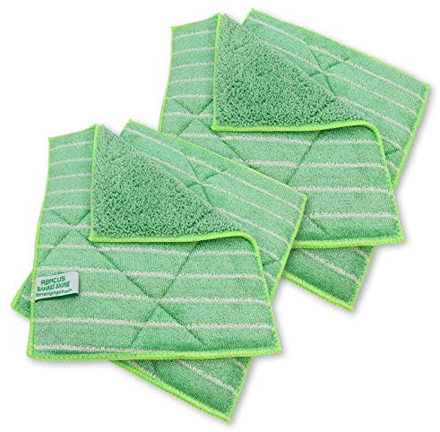 ABACUS Bambus Shine Vorreinigungstuch/Spültuch 25x20 cm 4er Set - Bambustuch Bambustücher (7035)