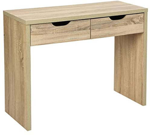 Atmosphera - Console 2 tiroirs Effet chêne Naturel Bivoak