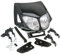 Scheinwerfermaske Enduro Doppeloptik schwarz kompatibel mit DERBI Senda 50 (2006-) D50B0, kompatibel mit Aprilia SX 50 (2006-) D50B0