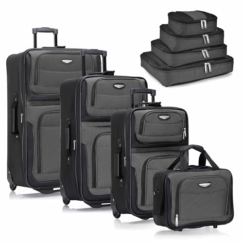 Travel Select Amsterdam Erweiterbares Rollgepäck, Grau, 4-Piece Set, Amsterdam Erweiterbares Rollgepäck