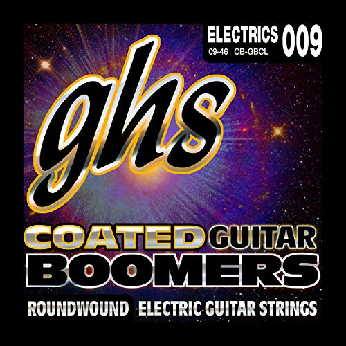 GHS Coated Boomers - CB-GBCL - Electric Guitar String Set, Custom Light, .009-.046