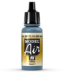Vallejo Model Air 17 ml Acrylic Paint - IDF Blue