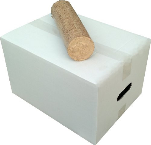 Bois dur Briquettes 10 kg elgrad Diamètre 7,5 cm 100% bois dur 5,3 kWh/KG = env. 19.080 KJ/KG