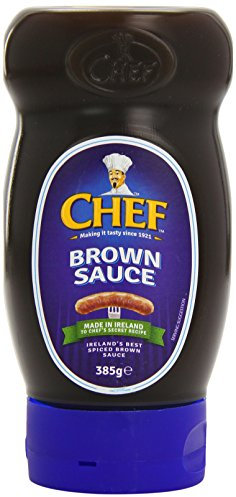 Chef Sauce Brown Squeezy Top Down 385 g (Pack of 6)