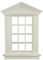 Melody Jane Dolls House White Plastic Georgian Window Frame 12 Pane1:12 Scale DIY Builders