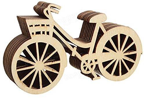 ULTNICE 10 Stück Holz Fahrrad für Rustikalen Thema Hochzeit Party Deko